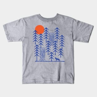 Wild Fox in the Woods Kids T-Shirt